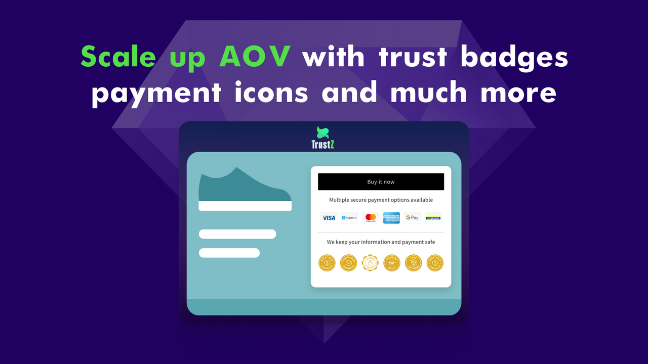 TZ Trust Badges, Payments Icon - Best Shopify app to build customer trust &  gain credibility