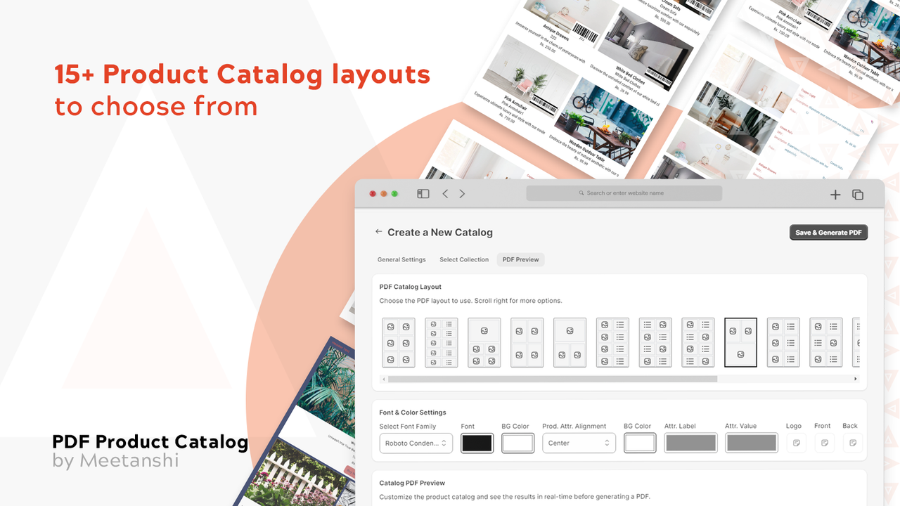 Meetanshi PDF Product Catalog Diseños de Catálogos