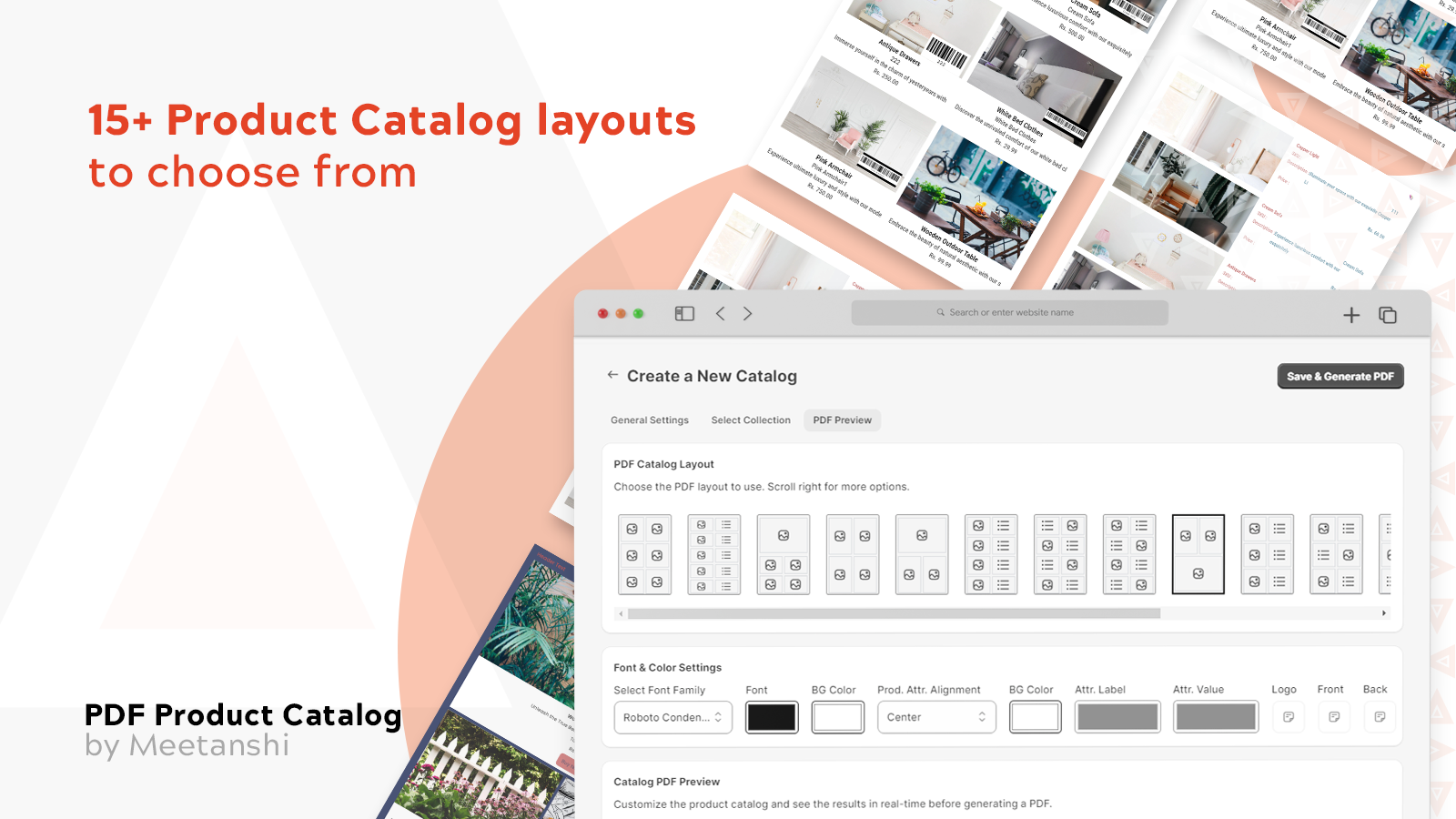 Meetanshi PDF Product Catalog Layouts