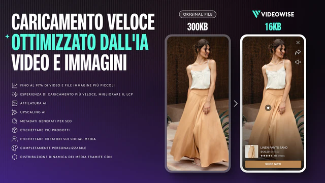 Shoppable video, creatore, galleria, presentazione di diapositiv