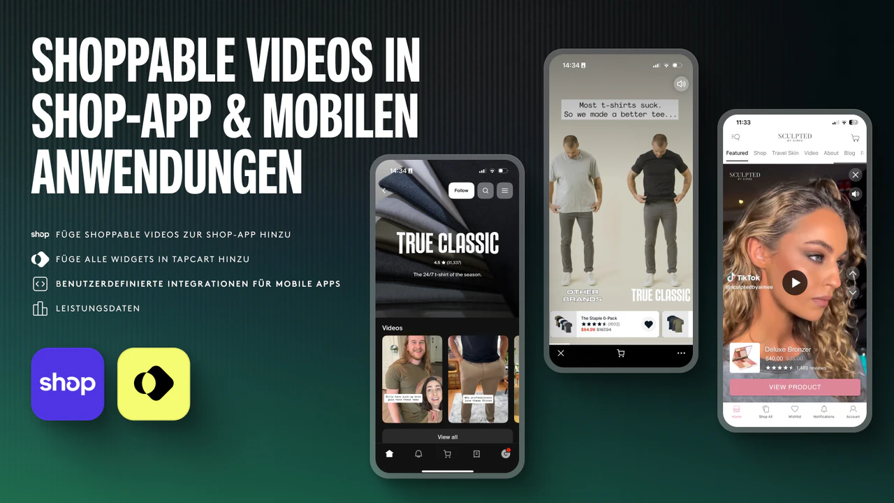 Shoppable Video, Videomacher, Videogalerie, Videoslideshow.