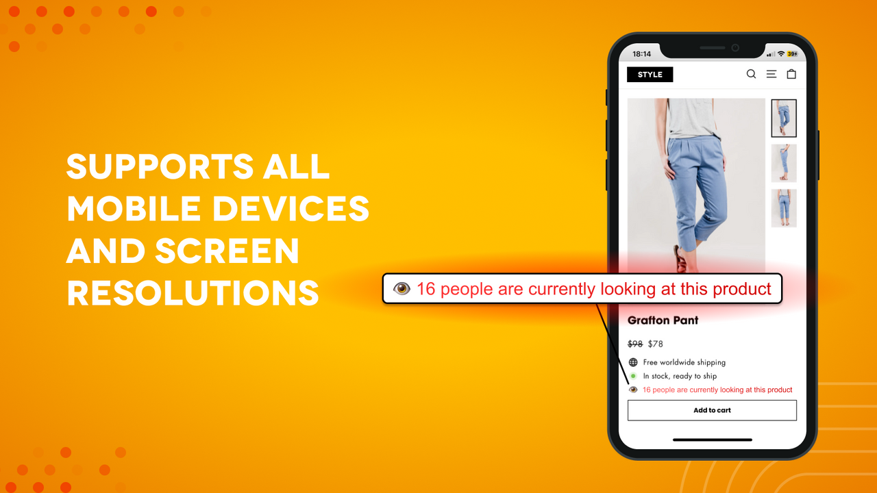 The app supports all mobile devices and screen resolutions