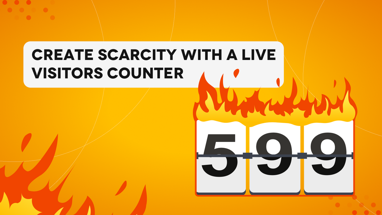 The scarcity views counter increases social proof & trust