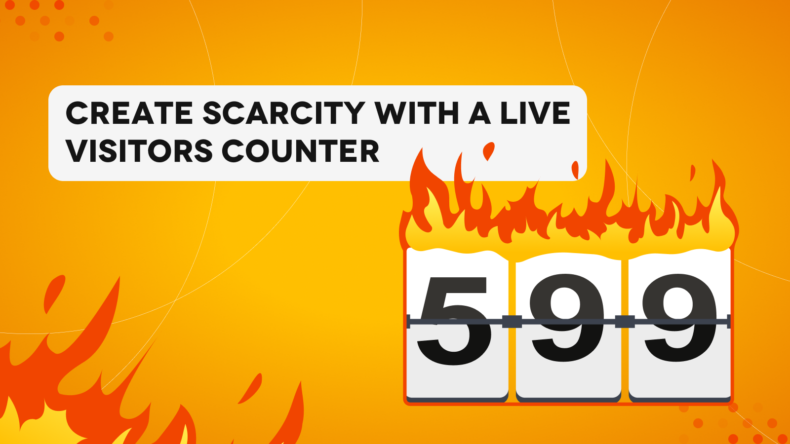 The scarcity views counter increases social proof & trust