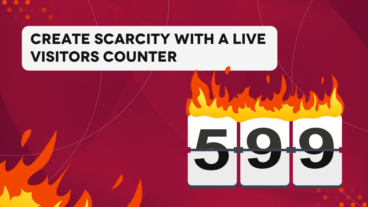 The scarcity views counter increases social proof & trust