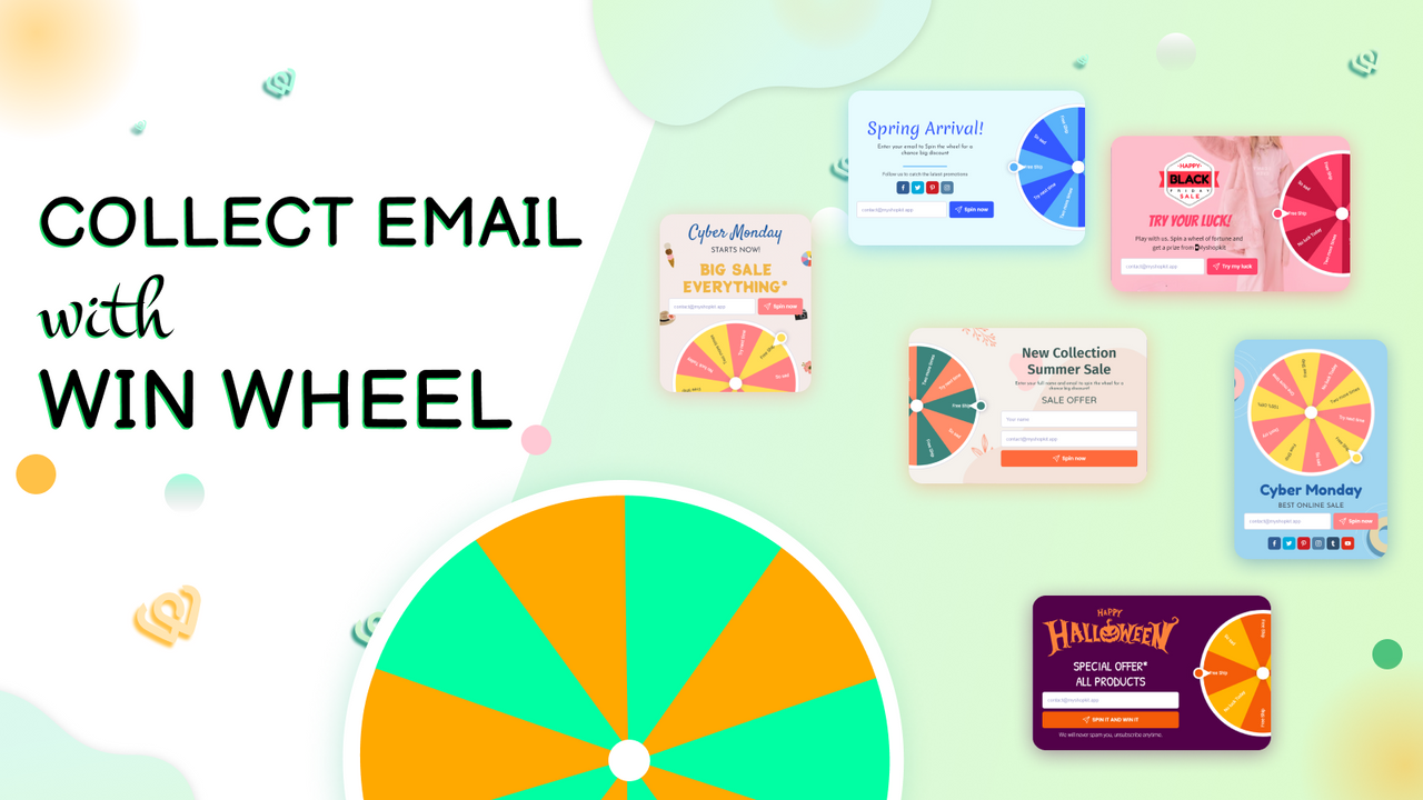 Indsamle Emails Med Win Wheel