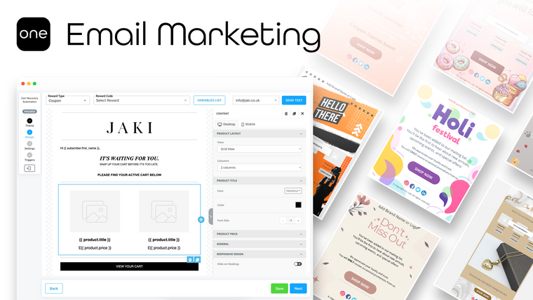 ONE: AI, Email & SMS Marketing Screenshot