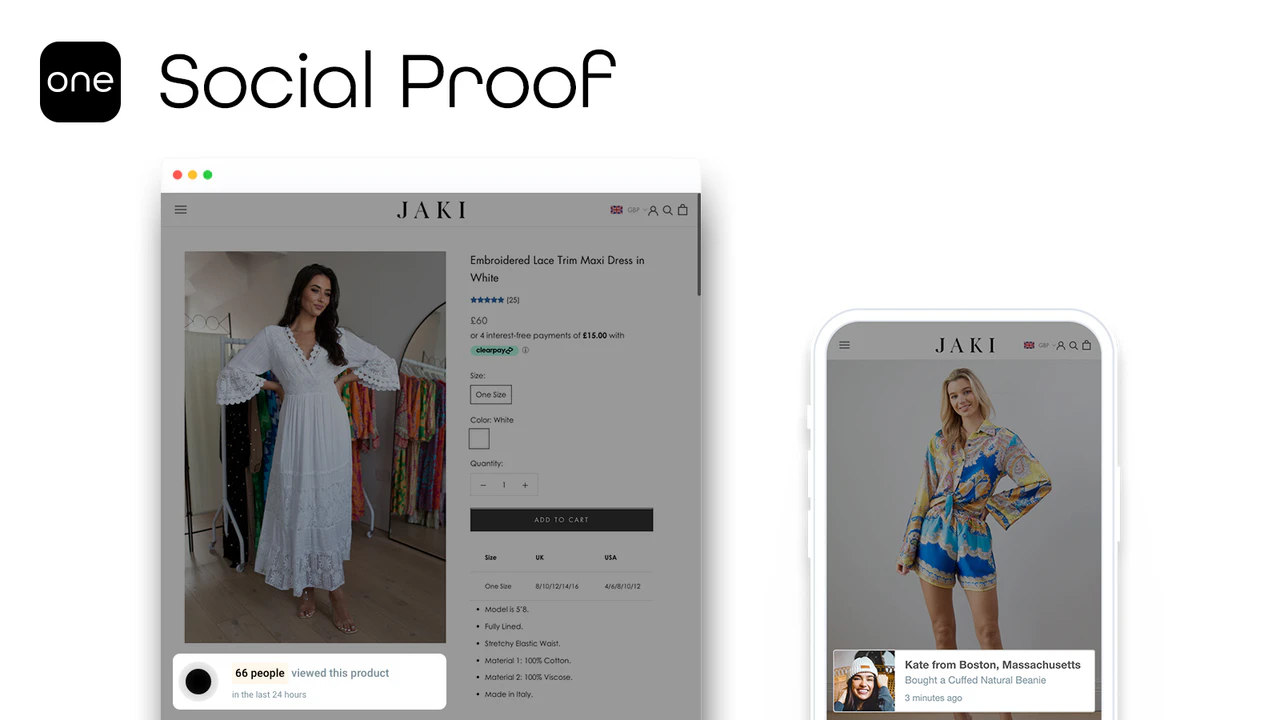 ONE Social Proof