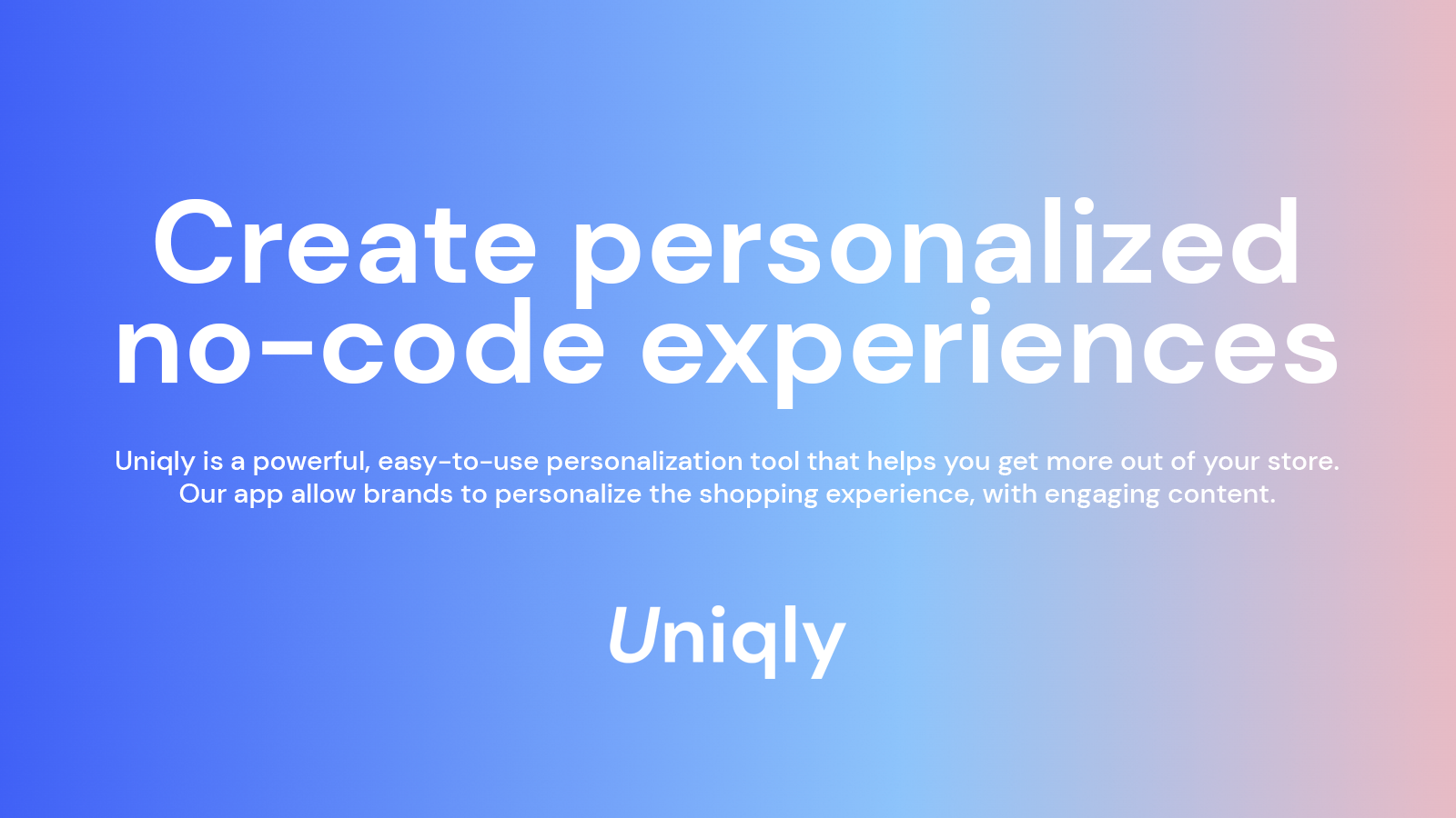 Uniqly ‑ Personalized Pages Screenshot