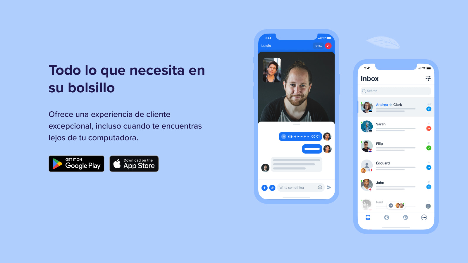 Aplicaciones móviles de atención al cliente - Crisp