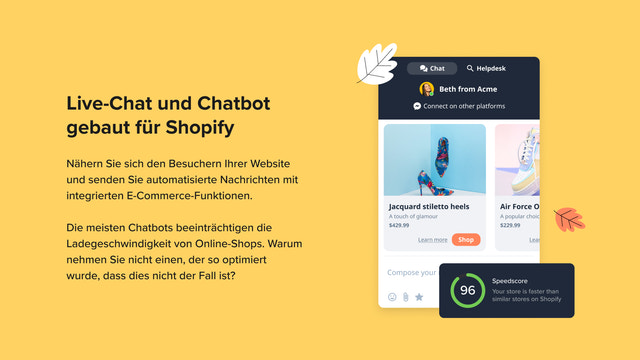 Chatbot für das Online-Kauferlebnis gemacht - Crisp