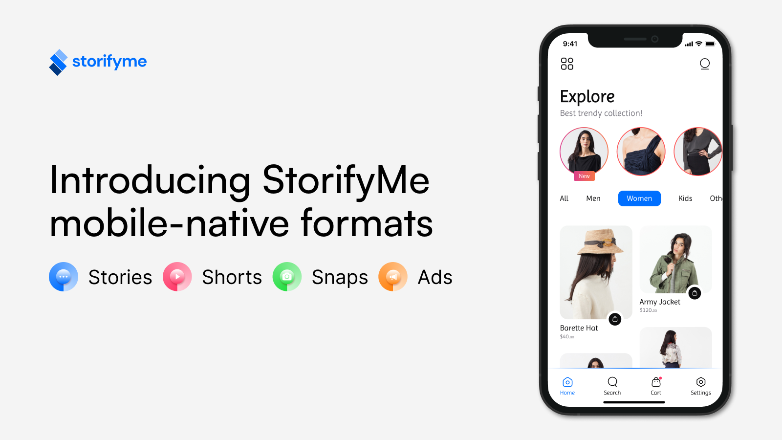 Formatos Nativos para Dispositivos Móveis StorifyMe