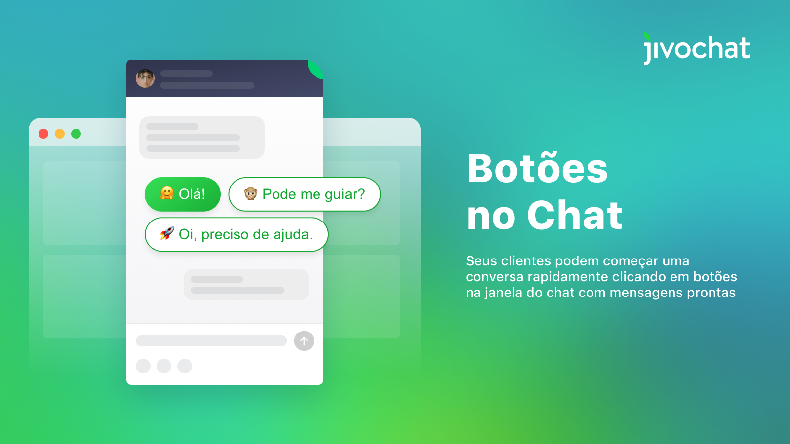 Botões de Atendimento com alta taxa de conversão