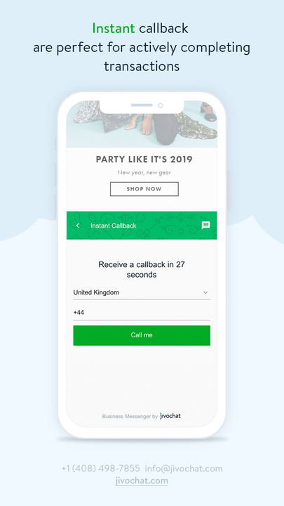JivoChat回拨适用于Shopify
