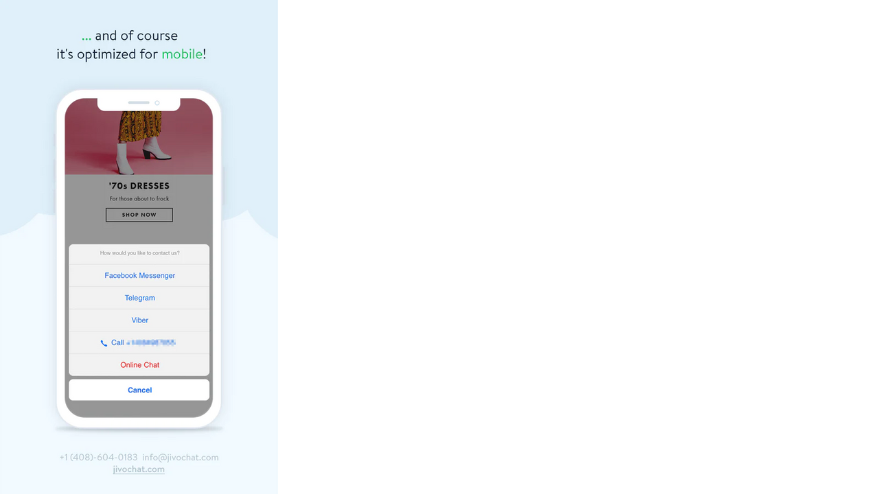 JivoChat Mobile Widget for Shopify