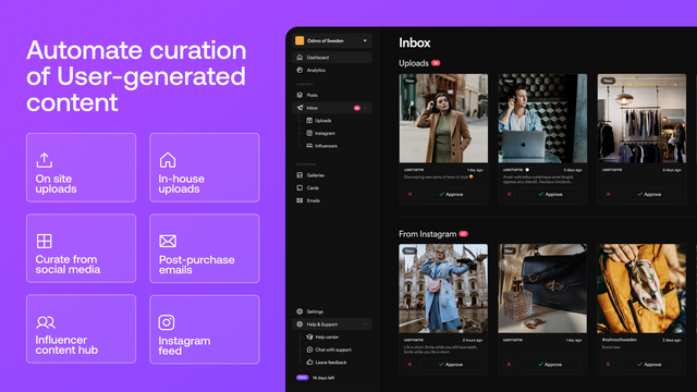 Automate curation of user-generated content