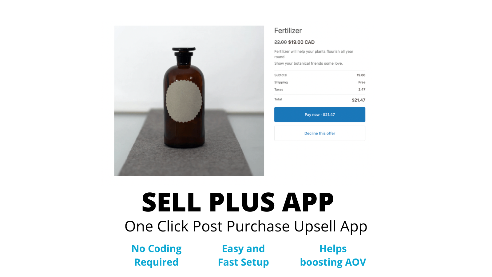 One Click Post Purchase UpSell App