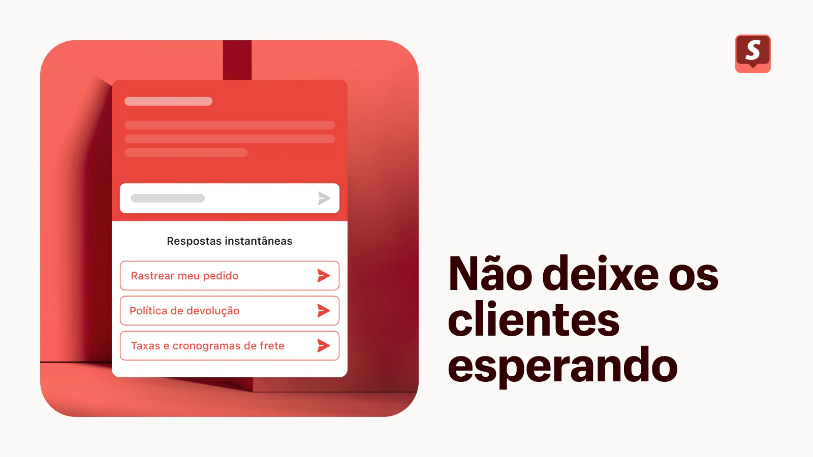 Não deixe os clientes esperando