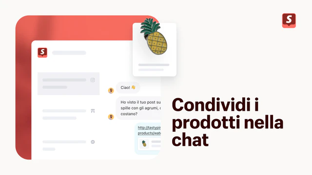 Condividi i prodotti nella chat