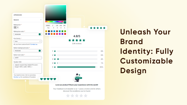Libérez votre identité de marque : Design entièrement personnalisable