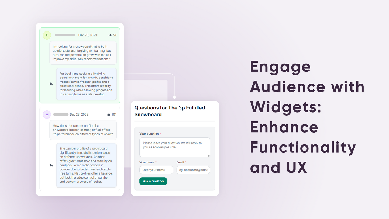 Involucra a la audiencia con widgets: mejora la funcionalidad y la experiencia del usuario