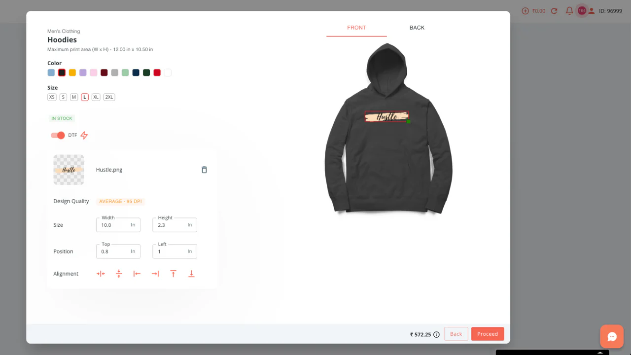 Personnalisez votre produit avec le Customiser