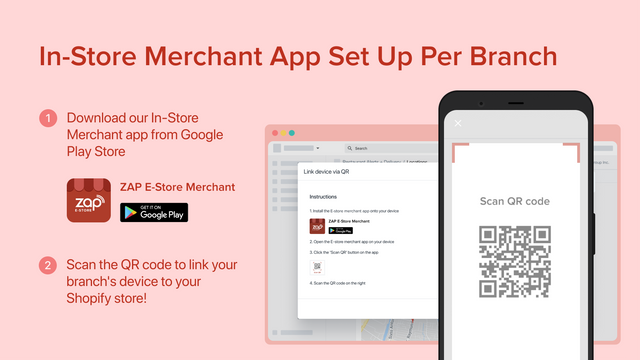 In-Store Merchant App Set Up per afdeling