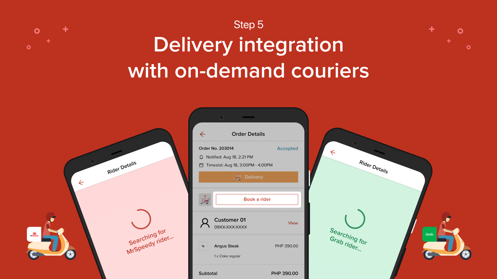 Delivery integration with on-demand couriers