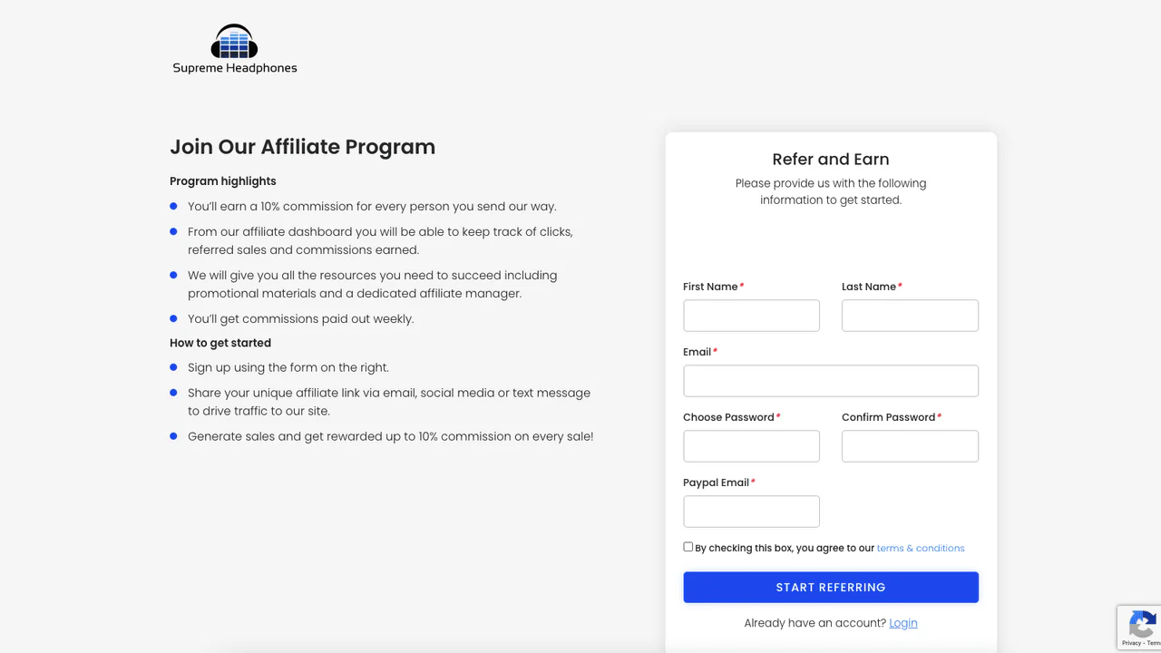 affiliate-registreringssida