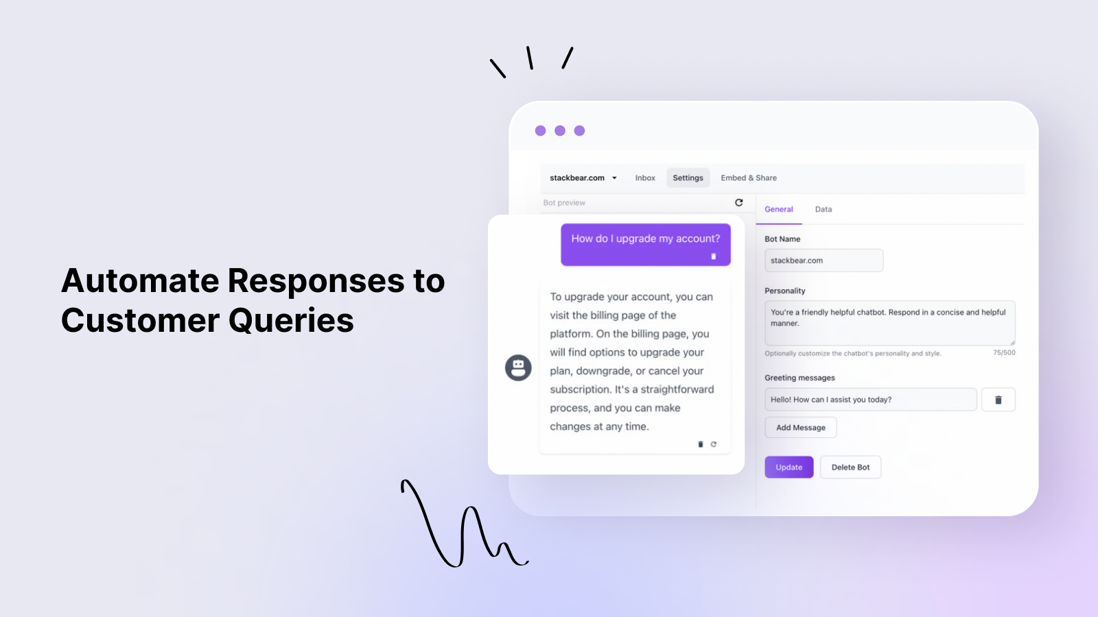 Automate responses to common queries