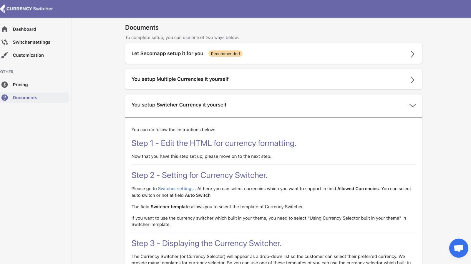 SmartCS: Currency Converter Screenshot