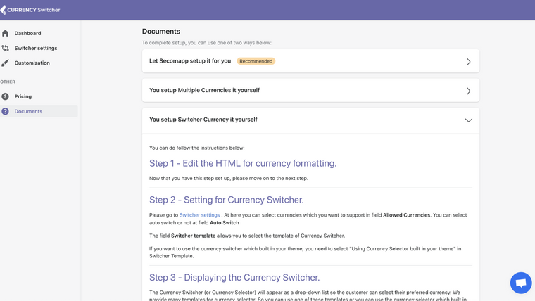 SmartCS: Currency Converter Screenshot