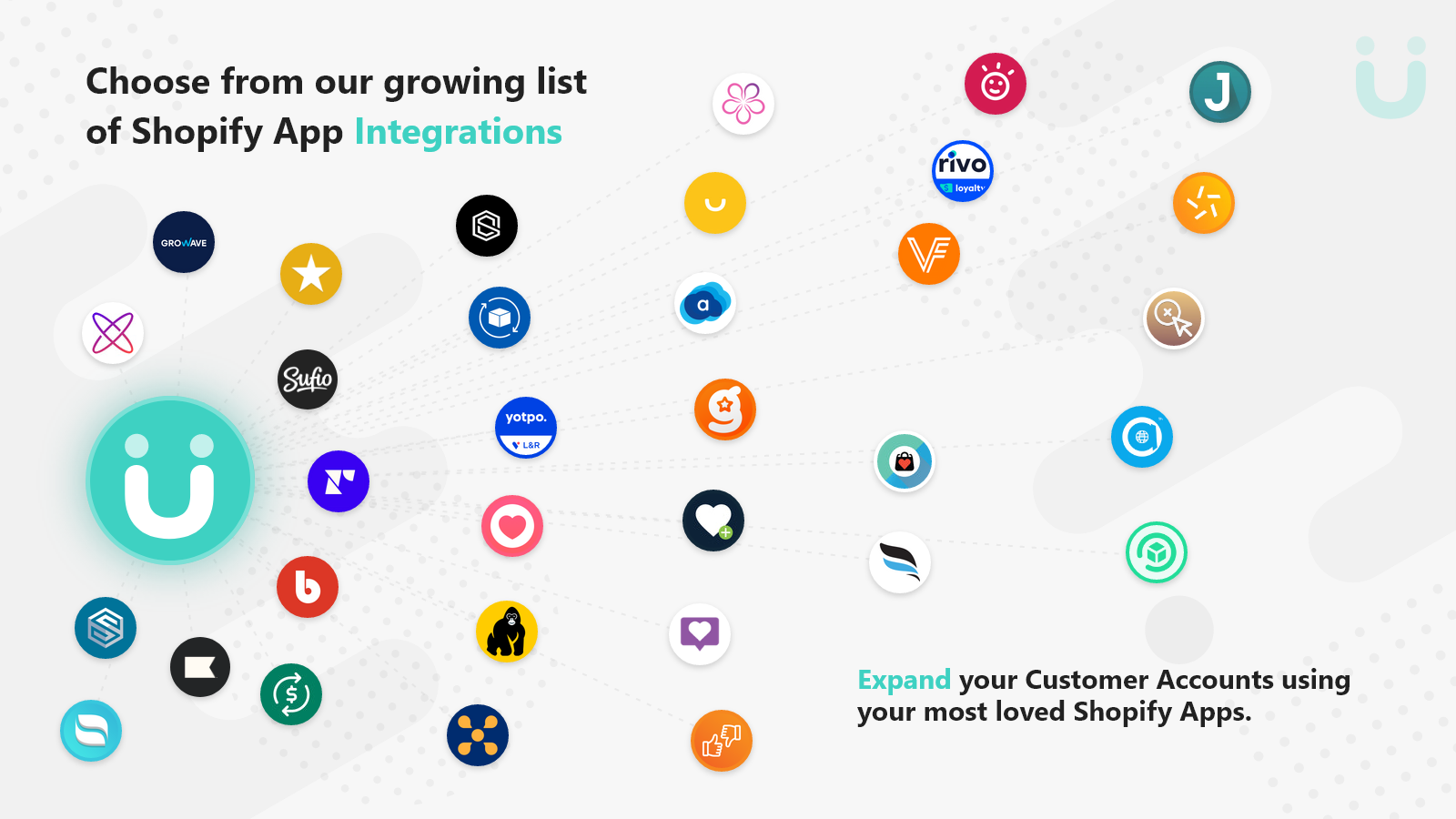 Vælg fra vores voksende liste over 78 app-integrationer