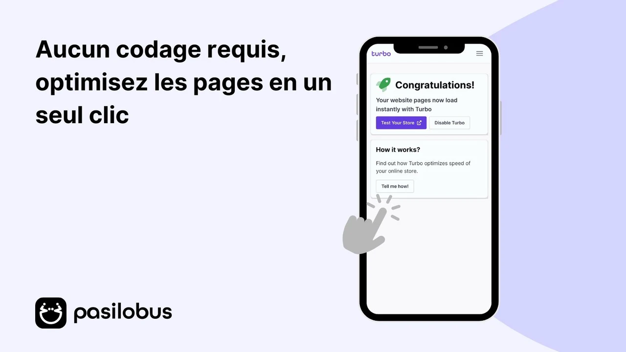 Pasilobus Turbo Accélérateur de site Shopify