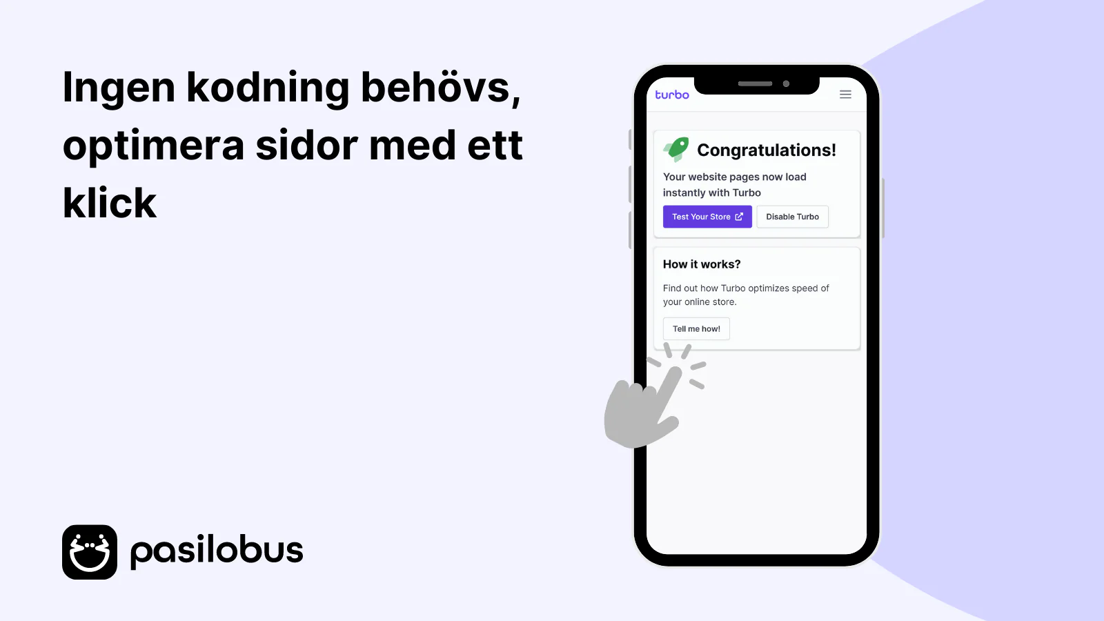 Ingen kodning behövs, optimera sidor med ett klick