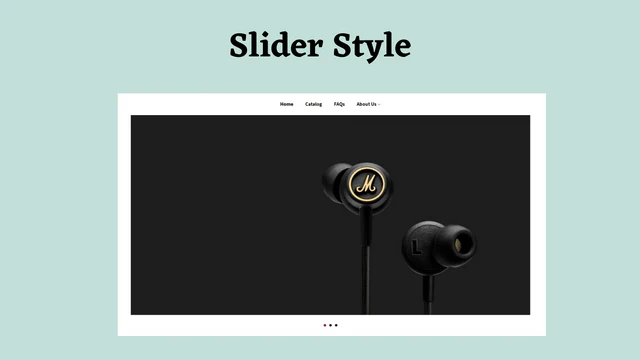 slider stijl