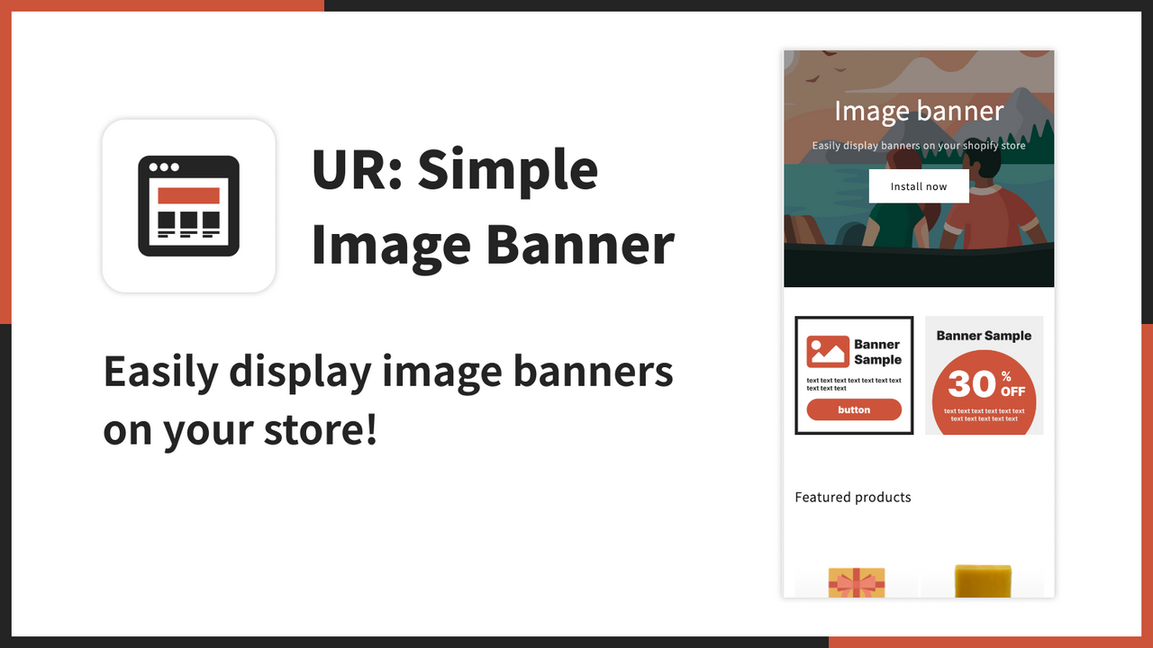 UR: Simple Image Banner Screenshot