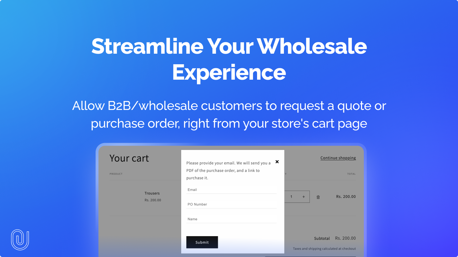 Instructions to enable button on cart page