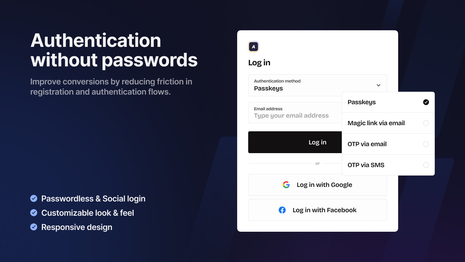 SlashID passwordless login