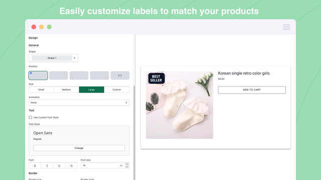 Product Labels & Badge