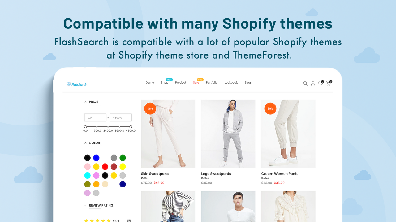 Compatibel met alle Shopify thema's (Ondersteunde Online Winkel 2.0)