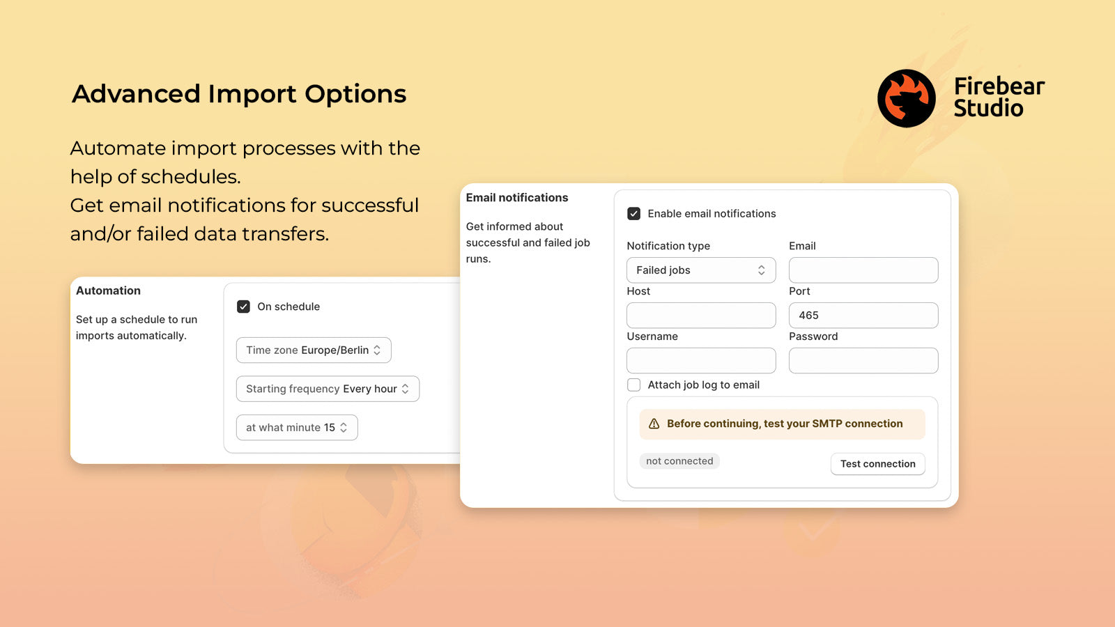 Firebear Import & Export Tool Screenshot