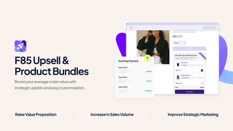 F85 Upsell & Product Bundles Screenshot