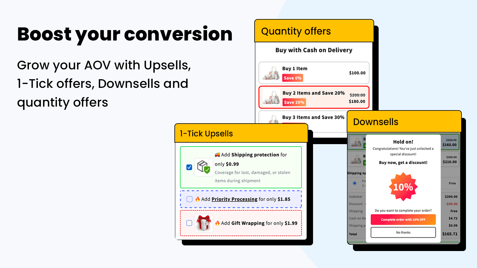 Tyslo EasySell - Advanced One click Upsells