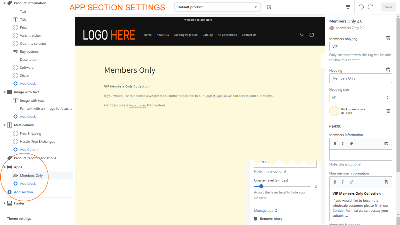 Members Only 2.0 Screenshot