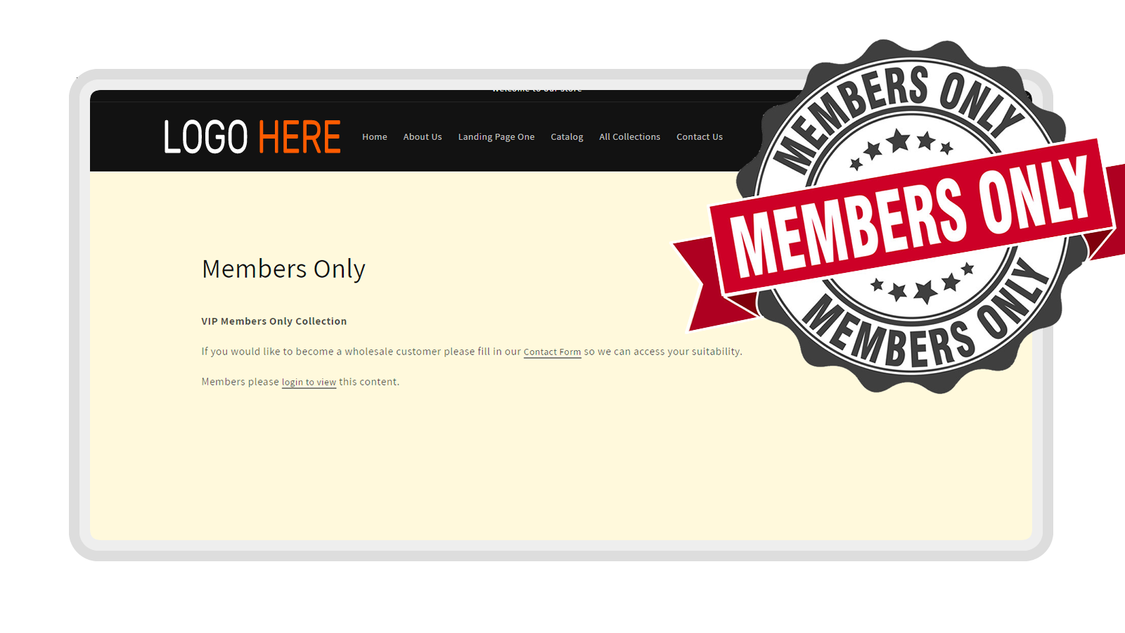 Members Only 2.0 Funktion bild