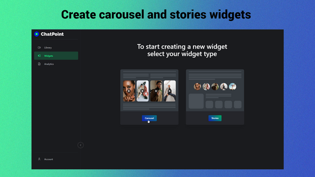 Añade widgets de carrusel y stories a tu página de inicio, producto y colecciones