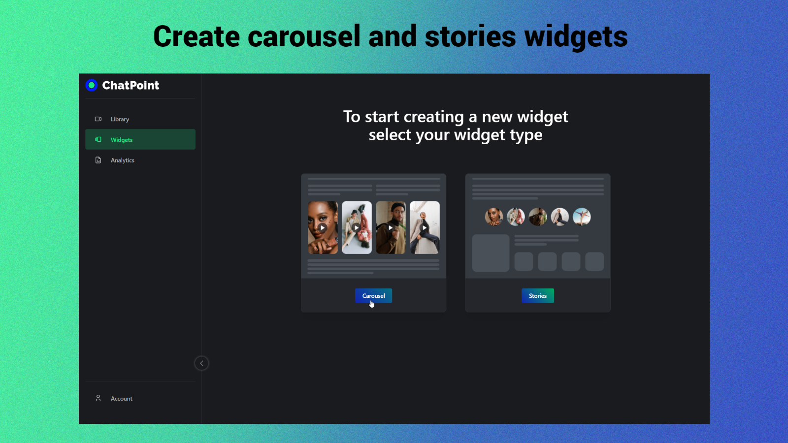 Ajoutez des widgets de carousel et de stories à votre page d'accueil, de produit et de collection