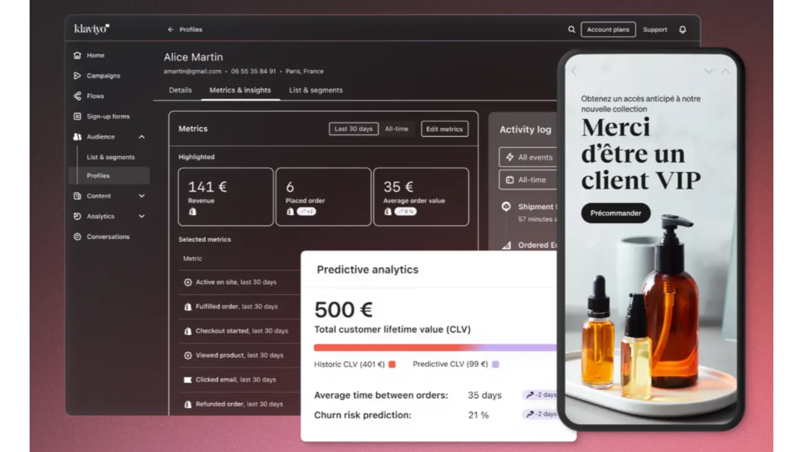 Klaviyo: marketing par e-mail et SMS