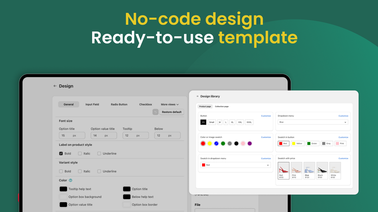 Moeiteloze no-code aanpassing